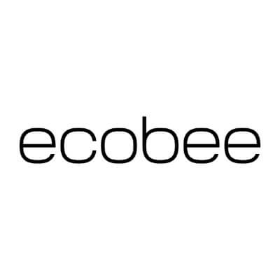The image displays the word ecobee in all lowercase, black, rounded letters on a white background.