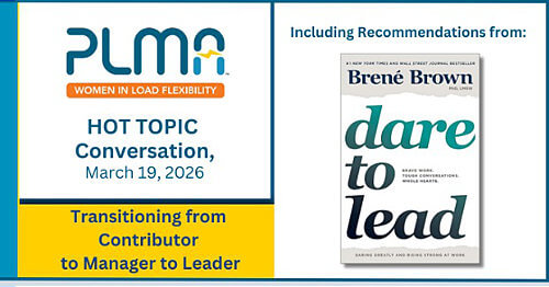PLMA Hot Topic Conversation, March 19, 2026, featuring Dare to Lead by Brené Brown; focus on becoming a leader.
