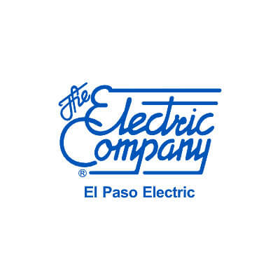 Blue logo reads The Electric Company with El Paso Electric in blue text below on a white background.